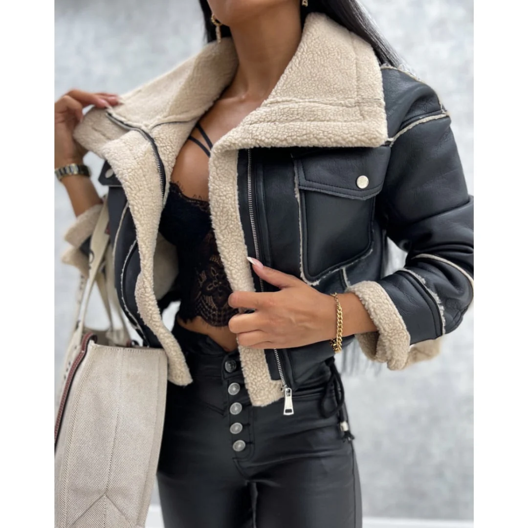 Elia - Veste aviateur femme courte – Image 2