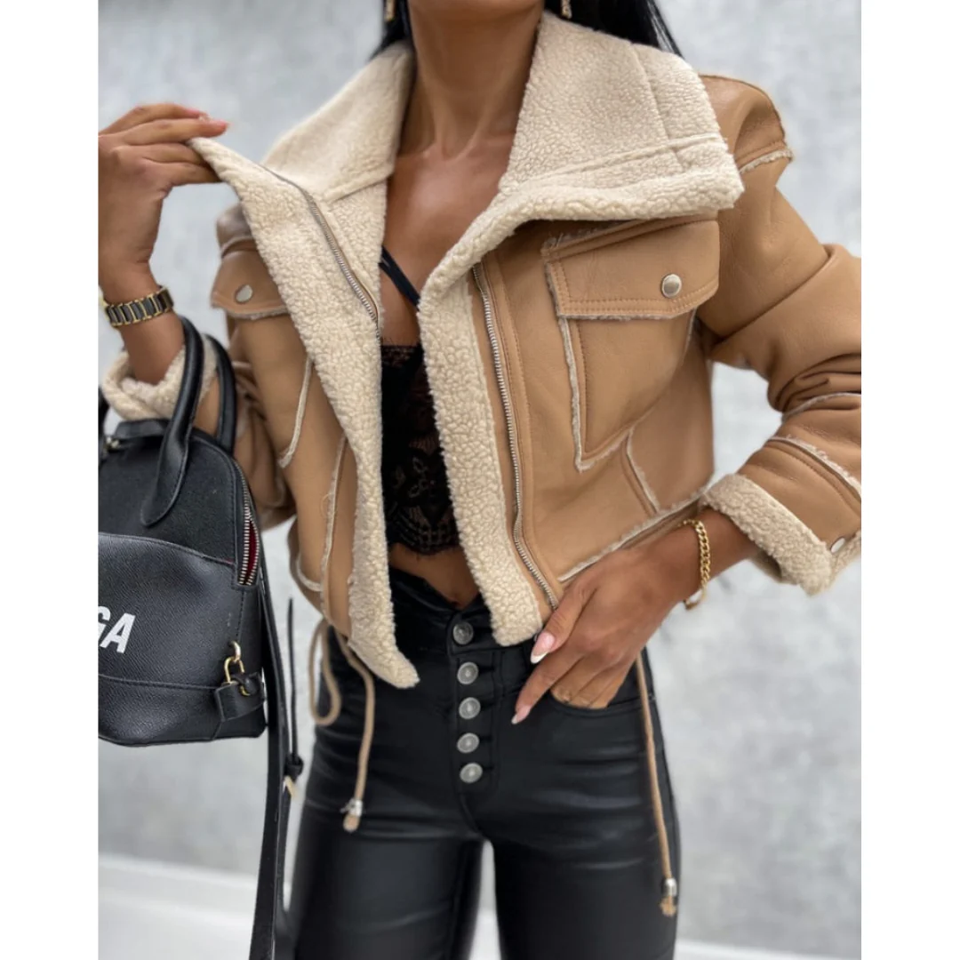Elia - Veste aviateur femme courte – Image 3