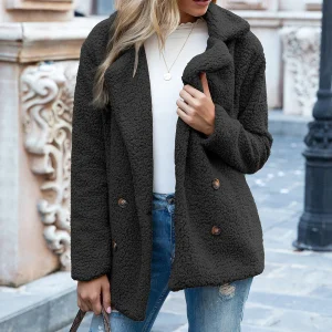 Élise - Veste femme peluche