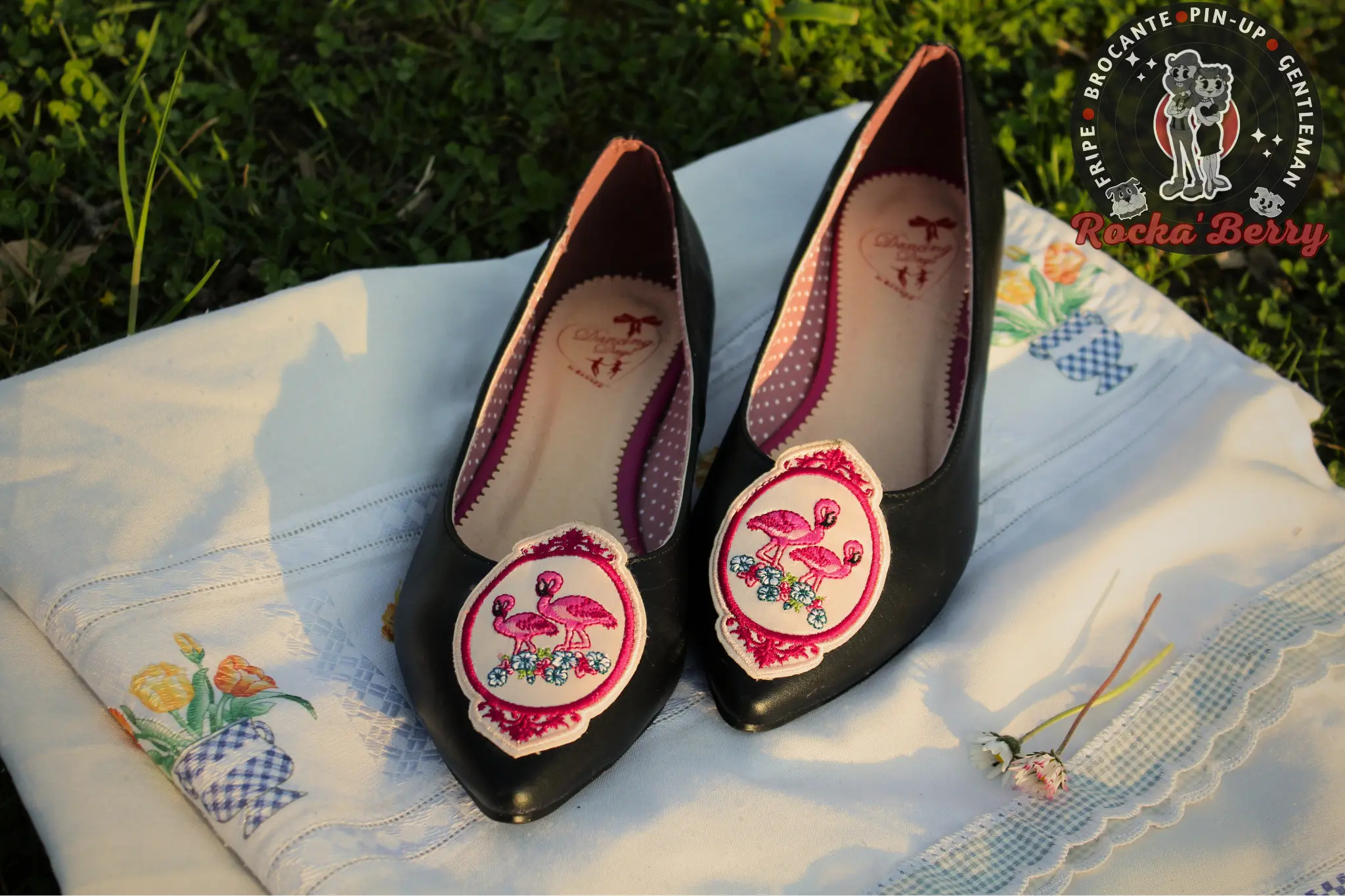 Ballerines Pin-up Flamant Rose - Banned