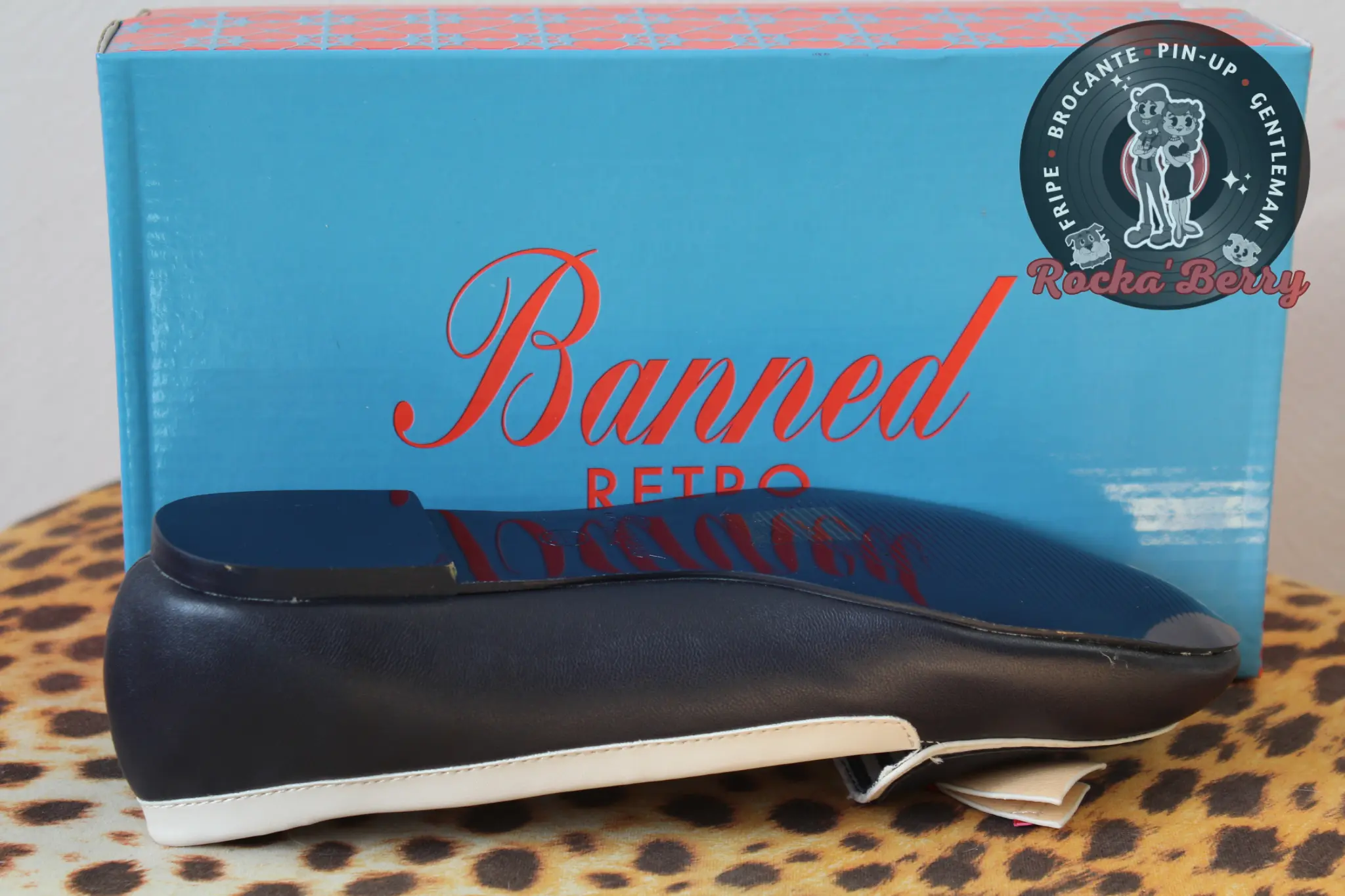 Ballerines Pin-up Navy Bleues - Banned – Image 3
