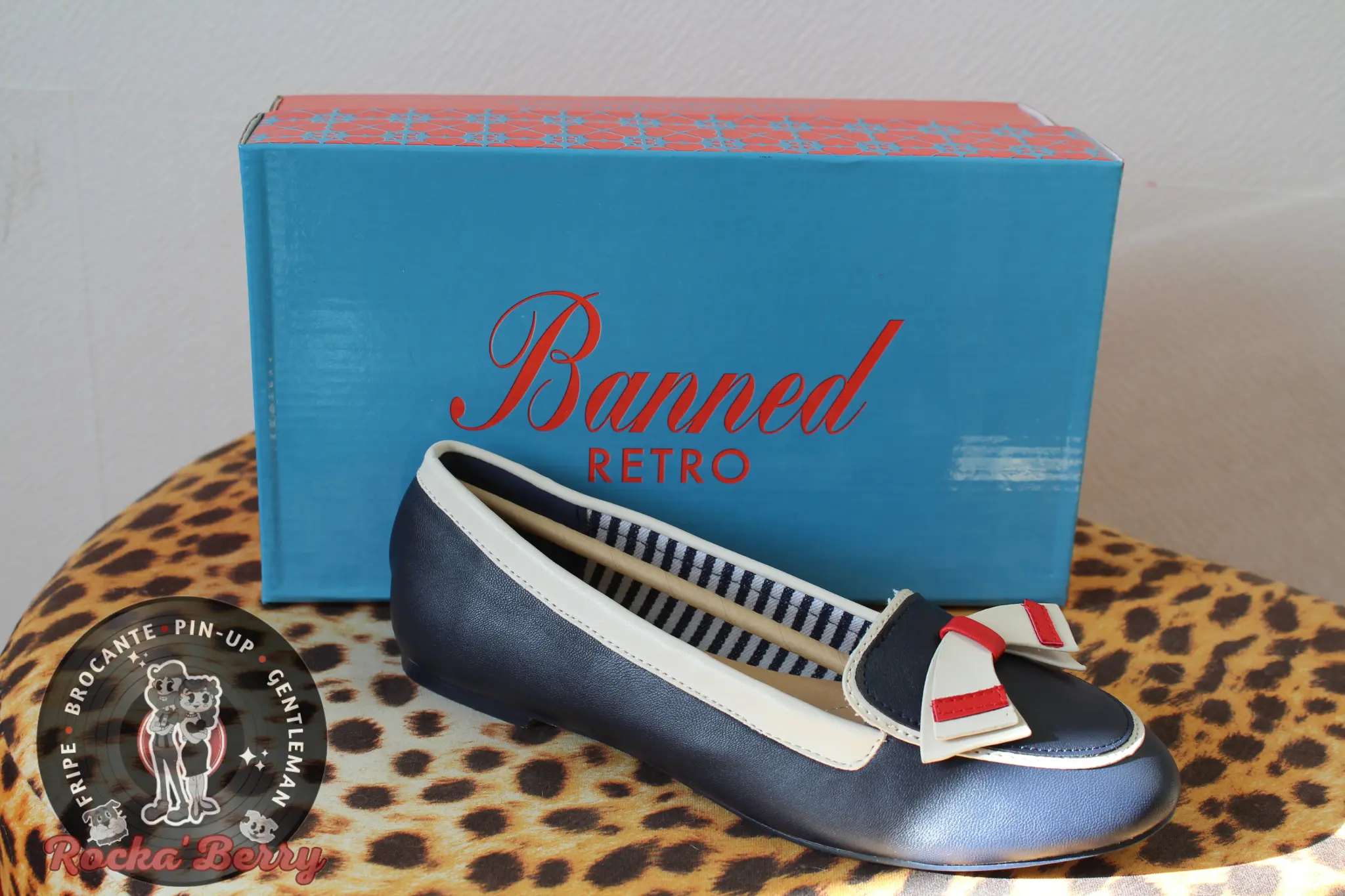 Ballerines Pin-up Navy Bleues - Banned – Image 5