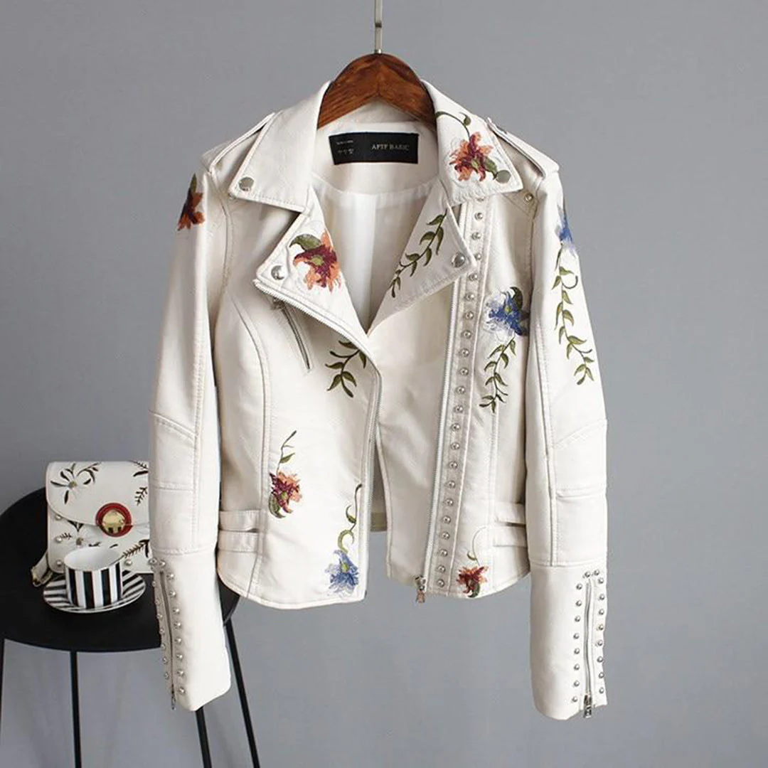 Camille - Manteau en cuir Femme