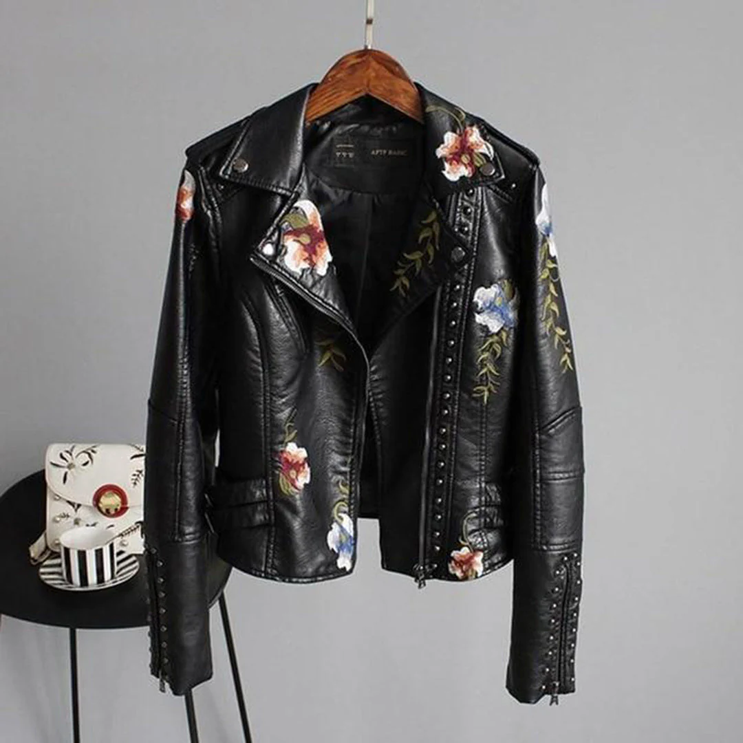 Camille - Manteau en cuir Femme – Image 3
