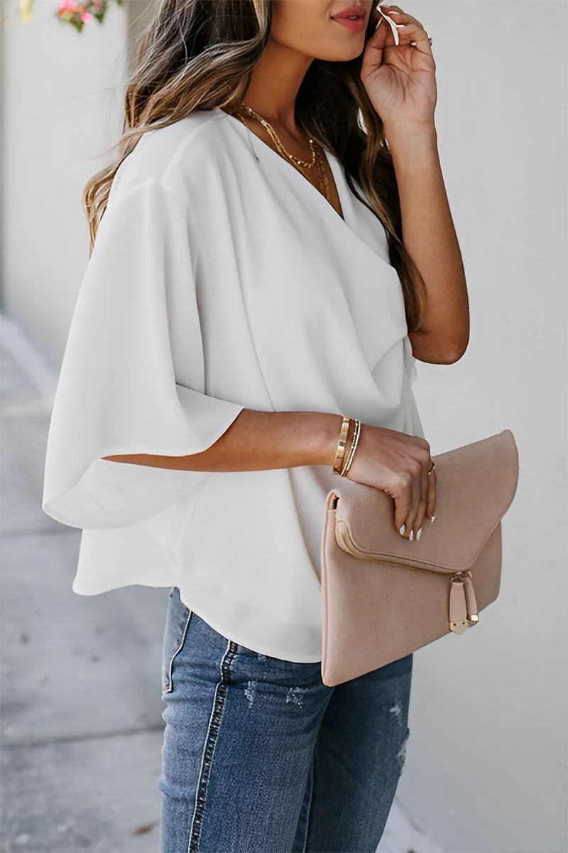 Mireille - Blouse Féminine En Tissu Léger Avec Coupe Raffinée – Image 7