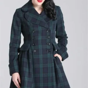 Manteau Tartan Esprit 50s Alessandra - Hell Bunny