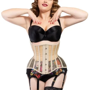 Pré-Commande : Corset Underbust Extrême en Maille - Rebel Madness