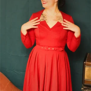 Robe MissCandyFloss Swing Rouge Pinup