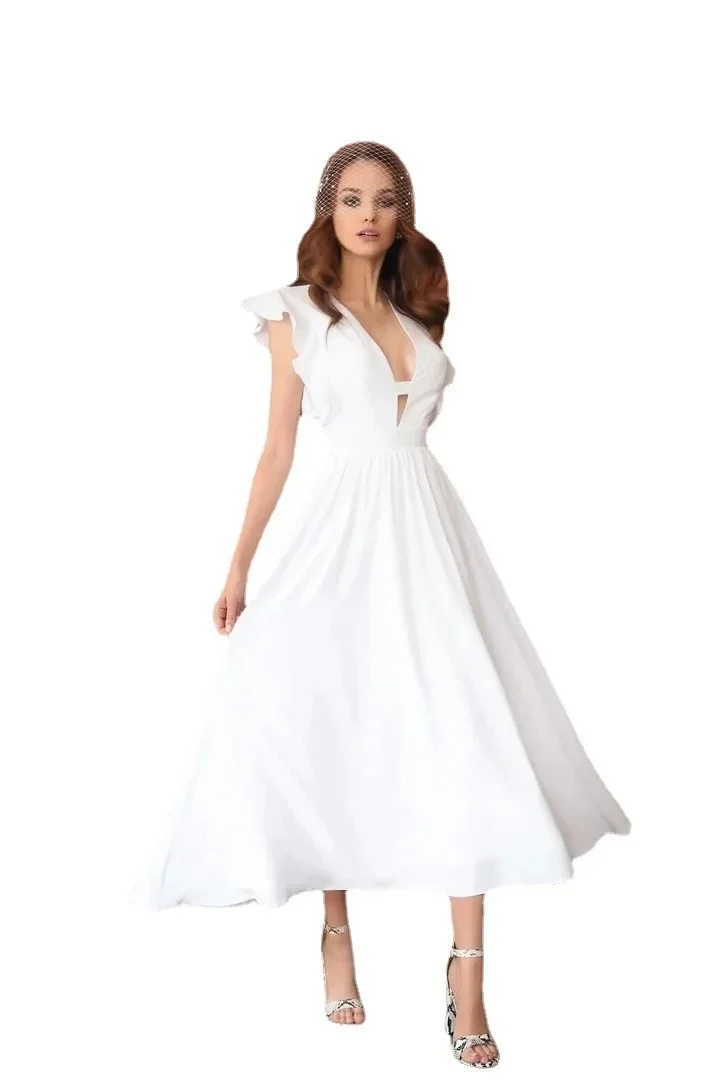 Robe Blanche Champêtre Chic – Image 3