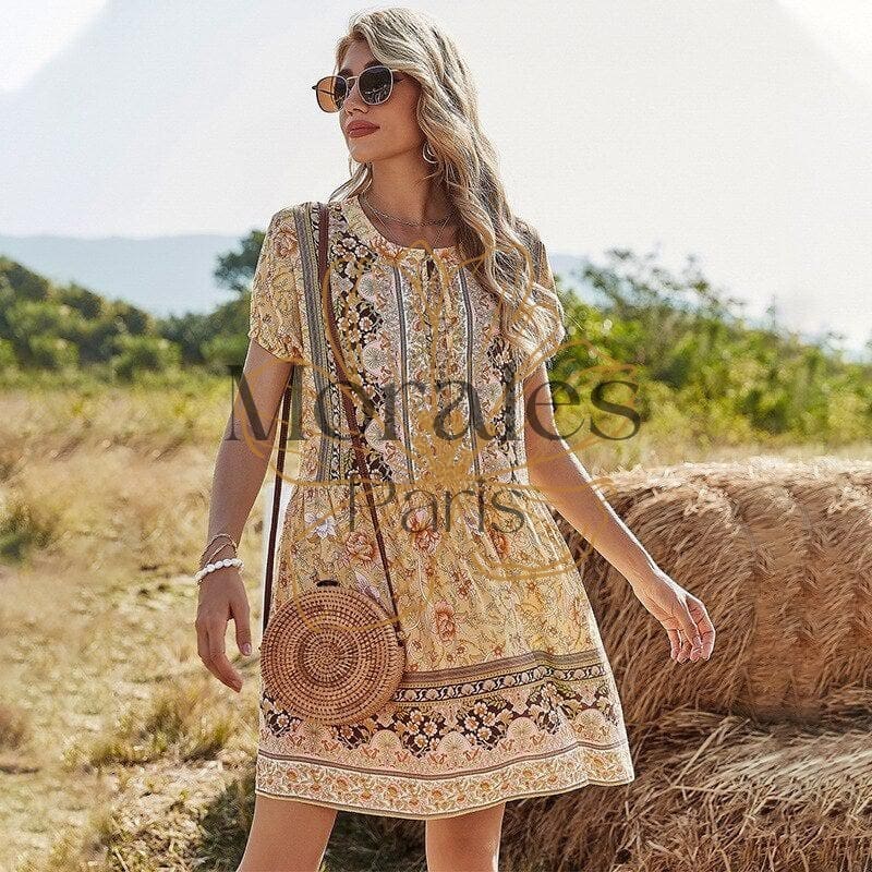 Robe courte bohème chic – Image 4