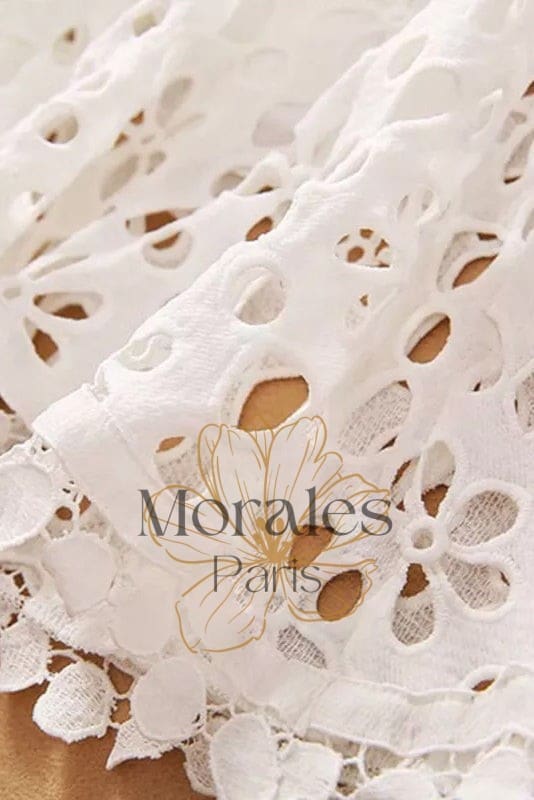 Robe Bohème Longue Dentelle Blanche – Octavia – Image 6