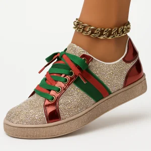 Sandales plates strass élégantes été pour femme
