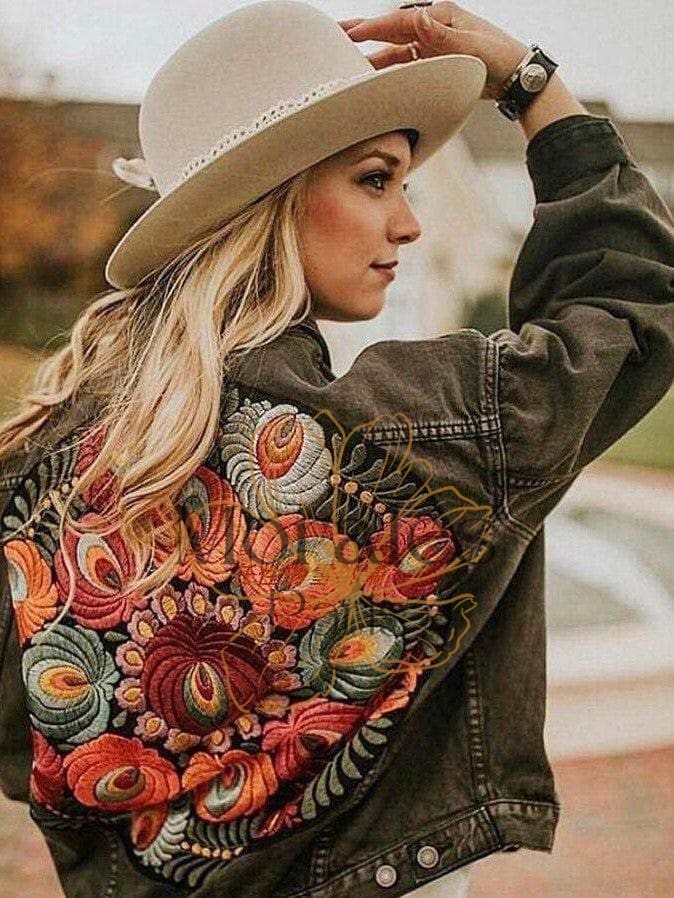 Veste en Jean Femme Bohème – Image 4