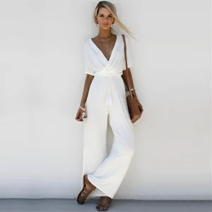 Sibylle - Combinaison Estivale Fluide Avec Tissu Léger Et Look Tendance