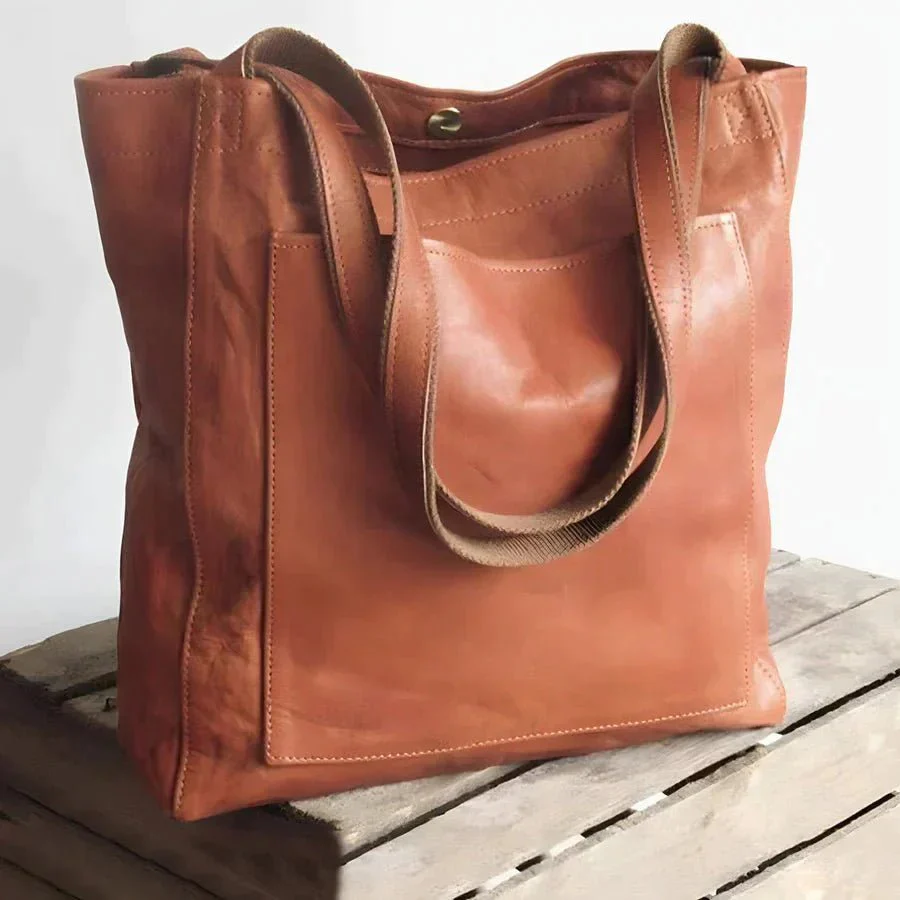 Lydia | Sac à bandoulière en cuir à pochettes – Image 2
