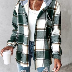 Louna - Veste femme à carreaux