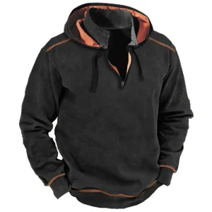 Adrien - Pull Capuche Thermique Isolation Chaude Homme