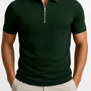 Polo décontracté à manches courtes pour hommes