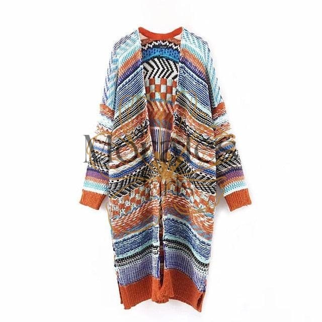 Kimono Tricot en Cotton Style Hippie – Image 2