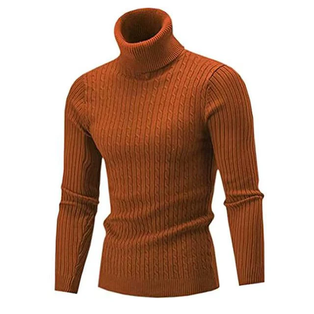 Pull à col roulé classique et élégant pour hommes - Fashion – Image 5