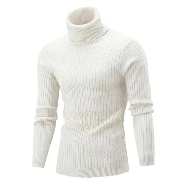 Pull à col roulé classique et élégant pour hommes - Fashion – Image 3