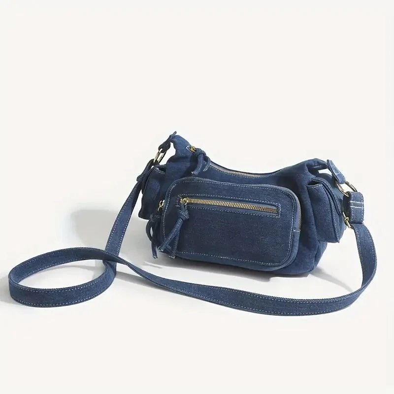 Reese | Sac croisé rétro en denim – Image 9