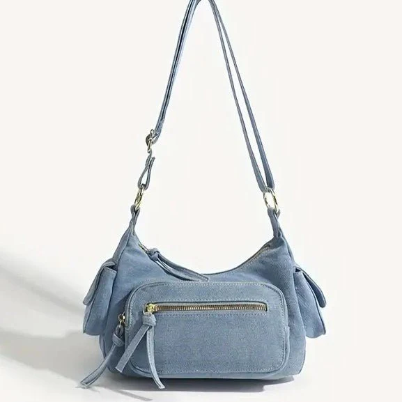 Reese | Sac croisé rétro en denim – Image 2