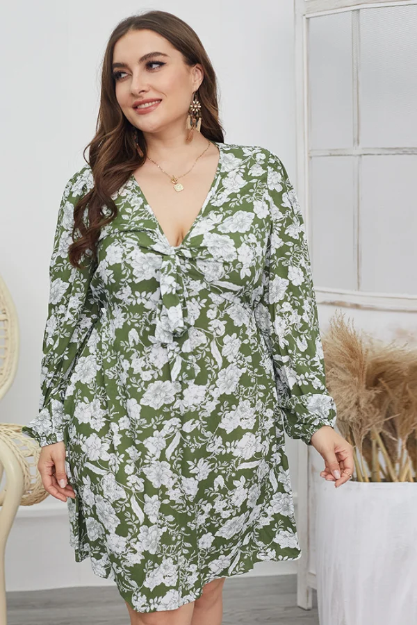 Robe A Fleurs Champêtre Grande Taille