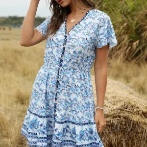 Robe A Lacet Champêtre