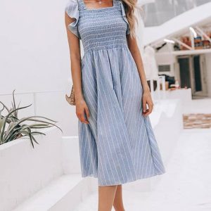 Robe Bleue Invité Mariage Champêtre