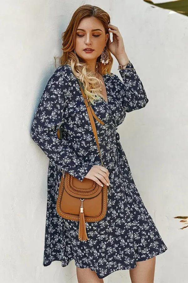 Robe Bohème Courte Grande Taille – Image 2