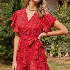 Robe Mariage Champêtre Manche Courte
