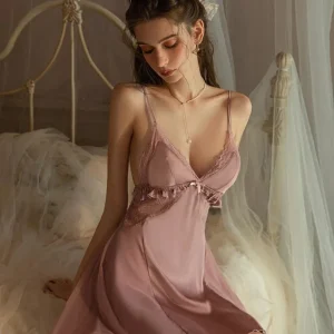 Nuisette Robe Sexy avec Décolleté