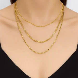 Ruby | Collier ras de cou rétro en or