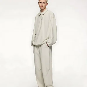 Sweatshirts unisexes haut de gamme à col polo et fermeture à glissière pour le confort et la chaleur au quotidien.