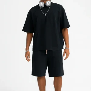 T-shirt ample basique en coton respirant pour homme