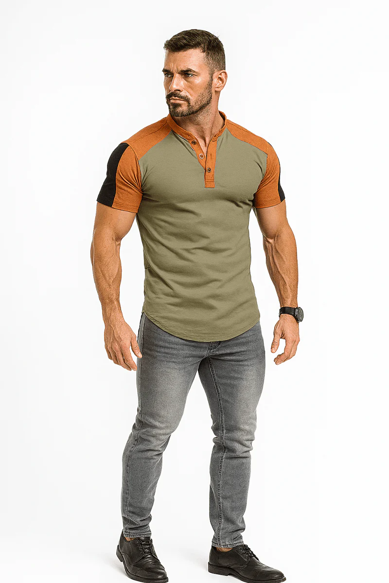 T-shirt homme basique coton extensible pour usage quotidien