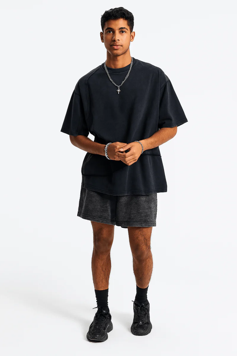 T-shirt homme basique coupe ample pour style décontracté