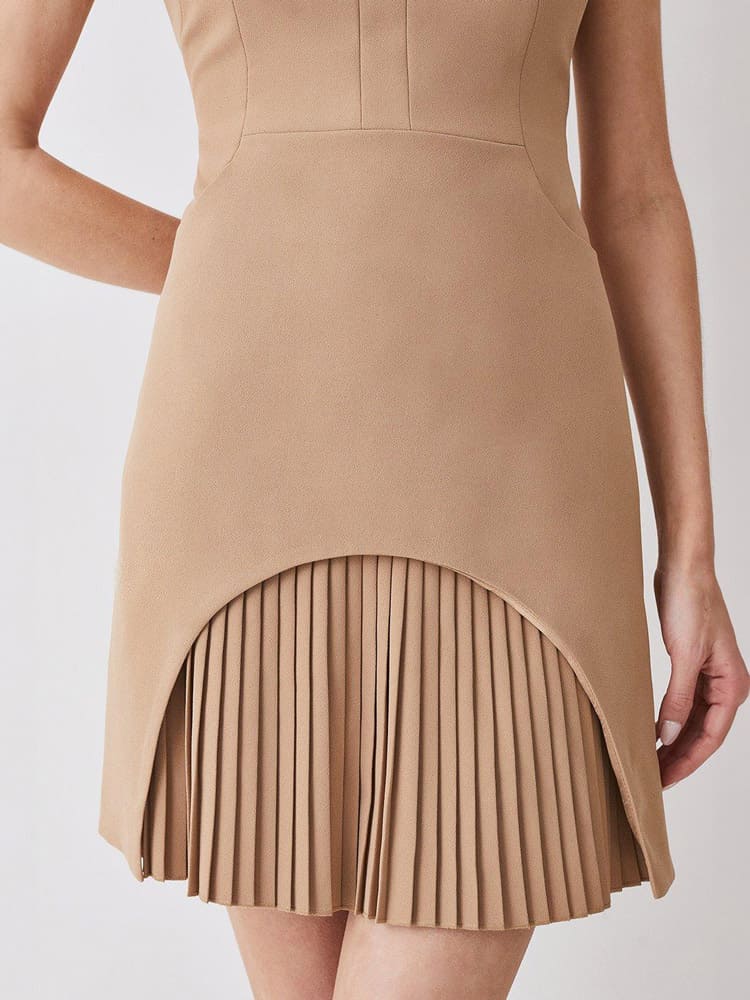 Tailored Solid Colour High Waist Military Dress (robe militaire taille haute) – Image 7