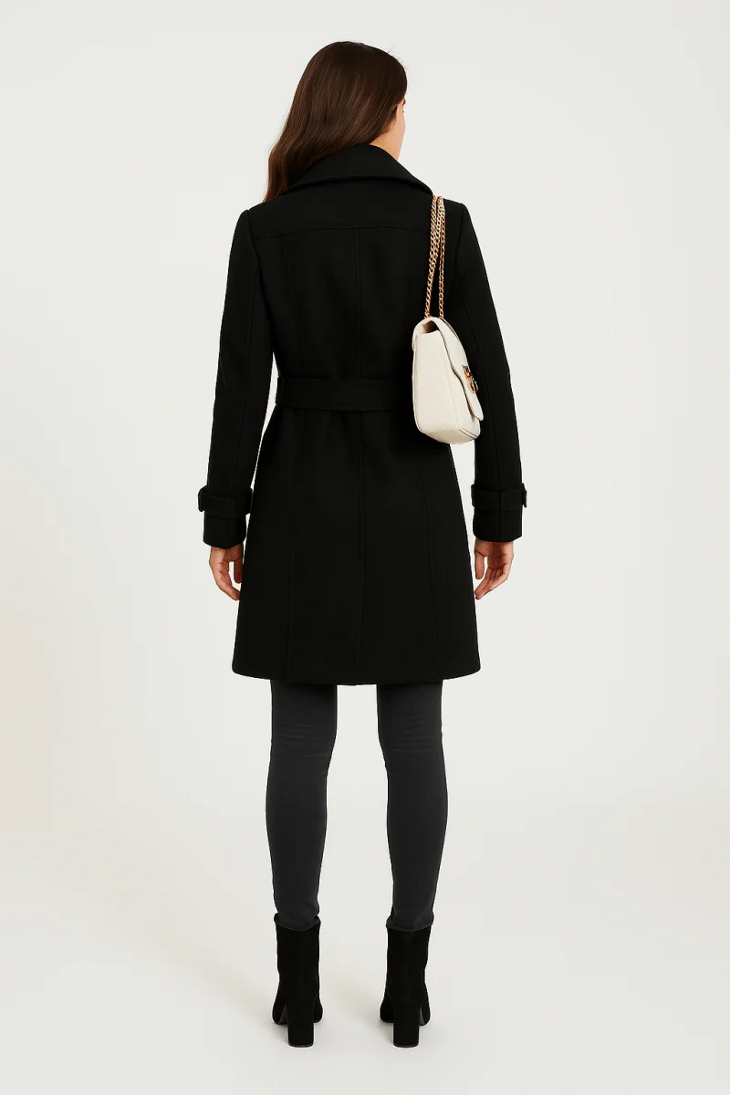 Veste décontractée à col mandarin - longueur moyenne à simple boutonnage – Image 2