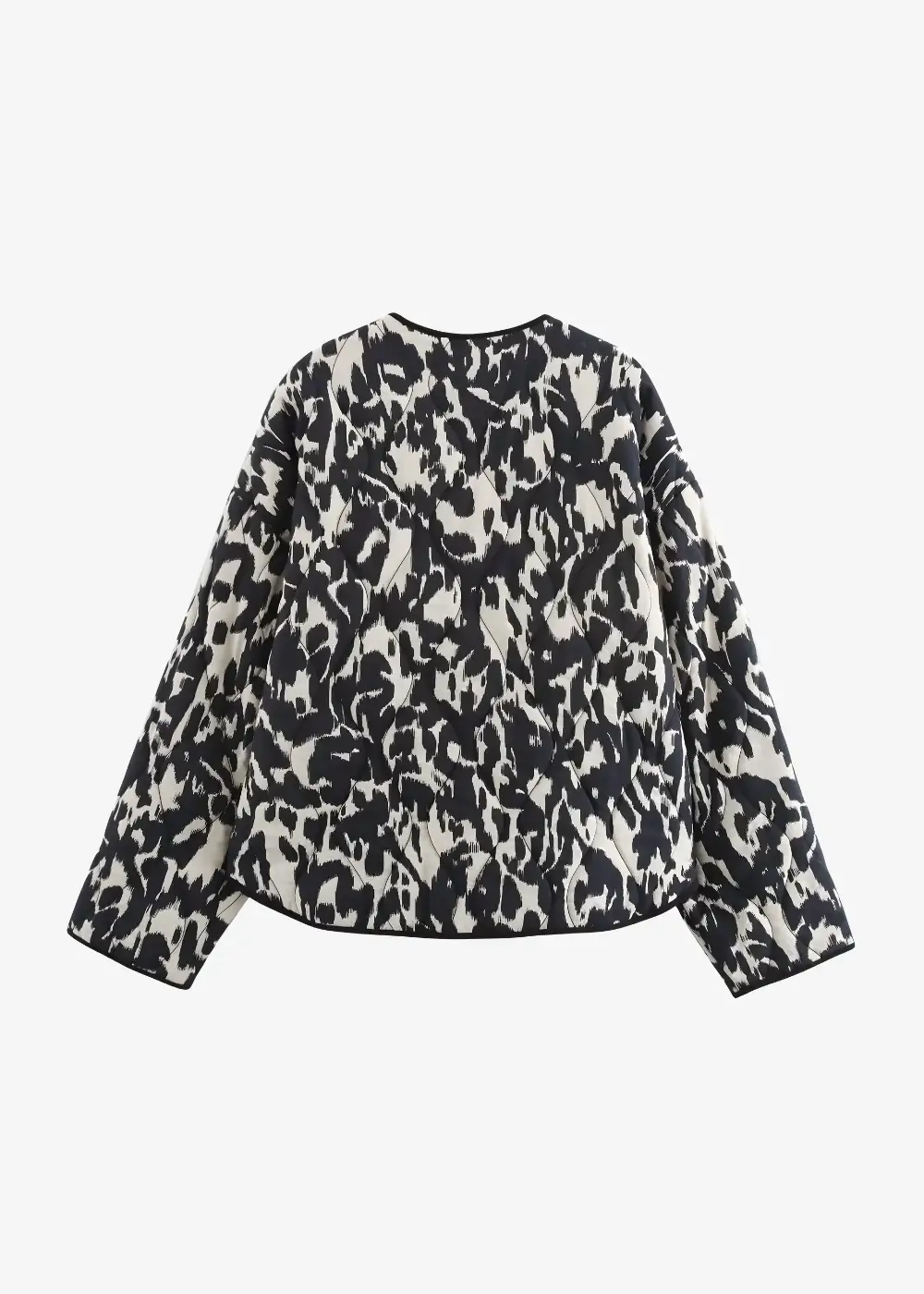 Veste Kimono Femme Noire Et Blanche – Image 2