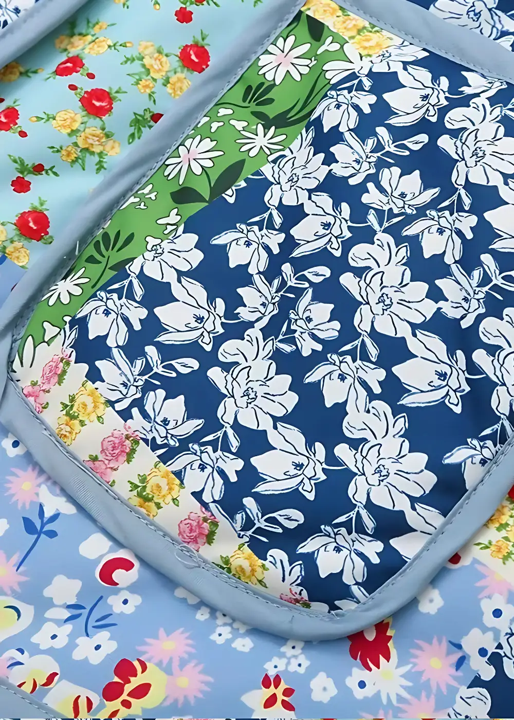 Veste Kimono Matelassée Femme Fleuri Colorée – Image 4