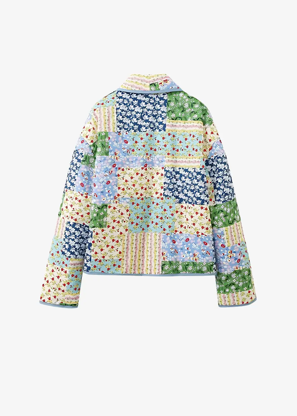 Veste Kimono Matelassée Femme Fleuri Colorée – Image 2